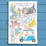 Retired Dog Life Tea Towel – Treats & Naps Unlimited