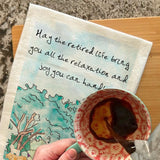 Dogs in a Hammock Tea Towel – Retired & Loving It