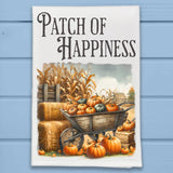 Fall Pumpkin Patch of Happiness Kitchen Dish Towel