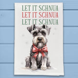 Let It Snow Schnauzer Christmas