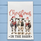 Merry Cows Christmas in the Barn at the Farm