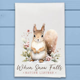 When Snow Falls Nature Listens Squirrel Winter