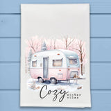 Pink Canned Ham Camper Cozy Winter Vibes