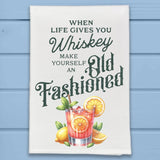 When Life Gives You Old Fashion Kitchen Dish Towel