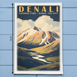 Denali National Park Alaska Kitchen Dish Towel