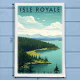 Isle Royale National Park Michigan Kitchen Dish Towel