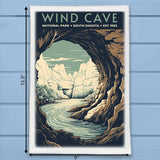 Wind Cave National Park South Dakota Kitchen Dish Towel