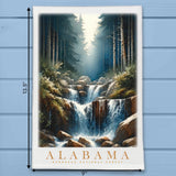 Alabama Landmark & Landscape Watercolor Kitchen Dish Towel