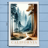 California Landmark & Landscape Watercolor Kitchen Dish Towel