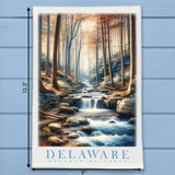 Delaware Landmark & Landscape Watercolor Kitchen Dish Towel