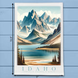 Idaho Landmark & Landscape Watercolor Kitchen Dish Towel