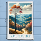 Kentucky Landmark & Landscape Watercolor Kitchen Dish Towel