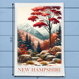 New Hampshire Landmark & Landscape Watercolor Kitchen Dish Towel