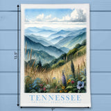 Tennessee Landmark & Landscape Watercolor Kitchen Dish Towel