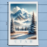 Utah Landmark & Landscape Watercolor Kitchen Dish Towel