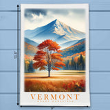 Vermont Landmark & Landscape Watercolor Kitchen Dish Towel