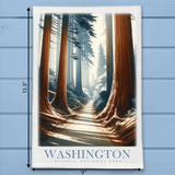 Washington Landmark & Landscape Watercolor Kitchen Dish Towel