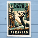 Arkansas State Animal Vintage Digital Art Kitchen Dish Towel