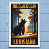 Louisiana State Animal Vintage Digital Art Tea Towel