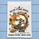 Salem School for Flying Lessons Halloween Kitchen Dish Towel