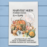 Black Cat Halloween Harvest Moon Kitchen Dish Towel