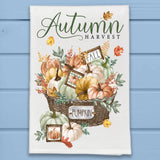 Autumn Pumpkin Harvest Modern Farmhouse Kitchen Dish Towel