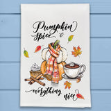 Pumpkin Spice & Everything Nice Fall Kitchen Dish Towel