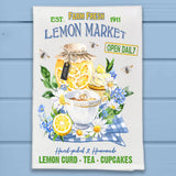 Farm Fresh Farmer's Lemon Market Treats Kitchen Dish Towel