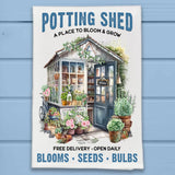 A Place to Bloom Potting Shed Farmhouse Kitchen Dish Towel