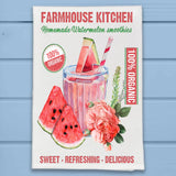 Farmhouse Kitchen Watermelon Smoothie Kitchen Dish Towel