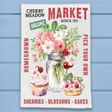 Cherry Meadow Farm Fresh Market Kitchen Dish Towel