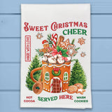 Gingerbread House Christmas Cheer Mug Kitchen Dish Towel