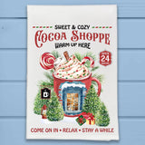 Sweet & Cozy Coffee Cup Cocoa Shoppe Kitchen Dish Towel