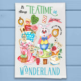 It's Always Tea Time Vintage Kitchen Dish Towel