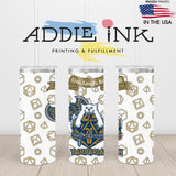 Barbarian D20 Fantasy RPG 20oz Skinny Tumbler