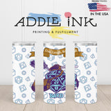 Bard D20 Fantasy RPG 20oz Skinny Tumbler