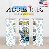 Cleric D20 Fantasy RPG 20oz Skinny Tumbler