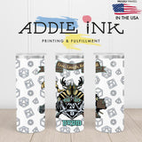 Druid D20 Fantasy RPG 20oz Skinny Tumbler