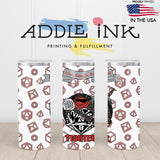 Fighter D20 Fantasy RPG 20oz Skinny Tumbler