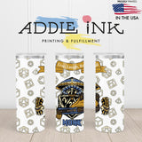 Monk D20 Fantasy RPG 20oz Skinny Tumbler