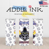 Sorcerer D20 Fantasy RPG 20oz Skinny Tumbler