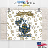 Barbarian D20 Fantasy RPG 20oz Skinny Tumbler