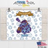 Bard D20 Fantasy RPG 20oz Skinny Tumbler