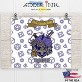 Rogue D20 Fantasy RPG 20oz Skinny Tumbler