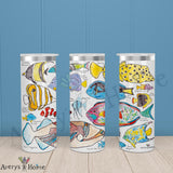 Tropical Fish 20oz Skinny Tumbler