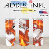 Custom Printed 20oz Skinny Tumbler with Slider Lid