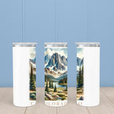 Colorado Landmark & Landscape Watercolor 20oz Skinny Tumbler