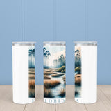 Florida Landmark & Landscape Watercolor 20oz Skinny Tumbler