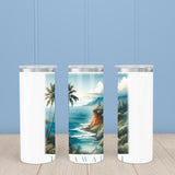 Hawaii Landmark & Landscape Watercolor 20oz Skinny Tumbler