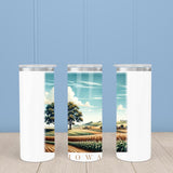 Iowa Landmark & Landscape Watercolor 20oz Skinny Tumbler